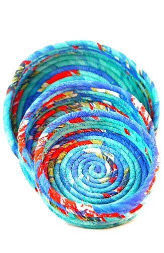 Recycled Silk Nesting Baskets - Zero Point Crystals