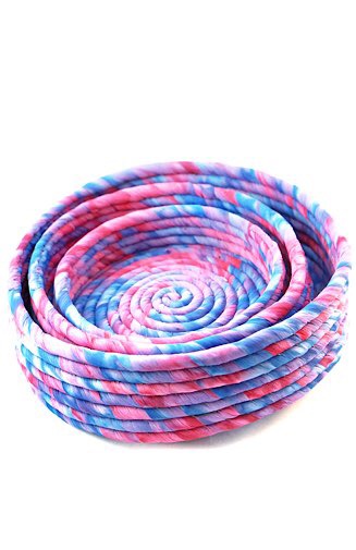 Recycled Silk Nesting Baskets - Zero Point Crystals