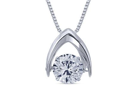 CZ Dancing Stone Starship Pendant - Zero Point Crystals
