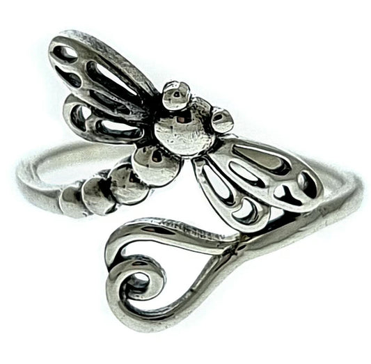 Dragonfly Sterling Ring - Zero Point Crystals