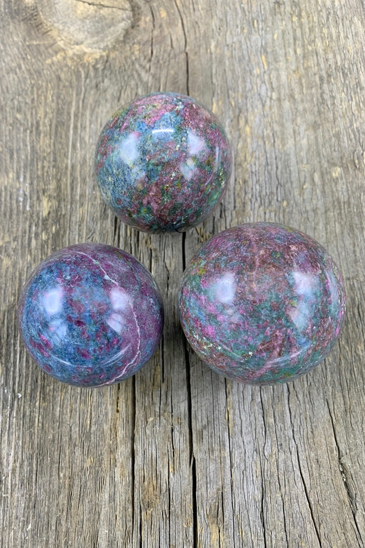 Ruby Kyanite Sphere - Zero Point Crystals