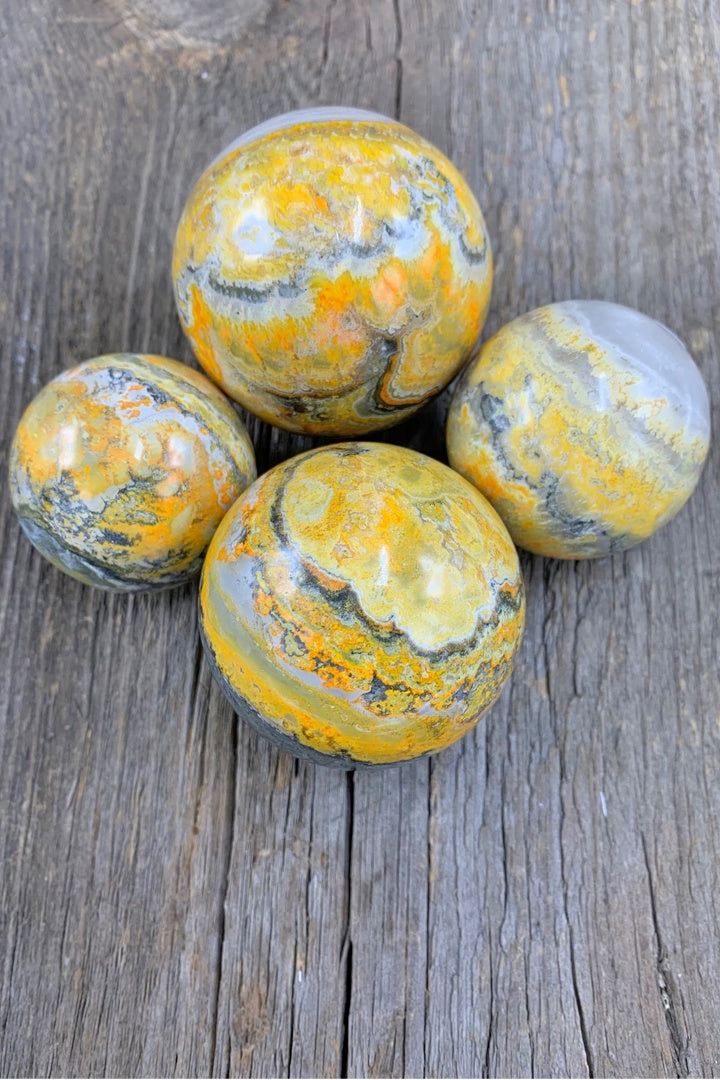 Bumblebee Jasper Sphere - Zero Point Crystals