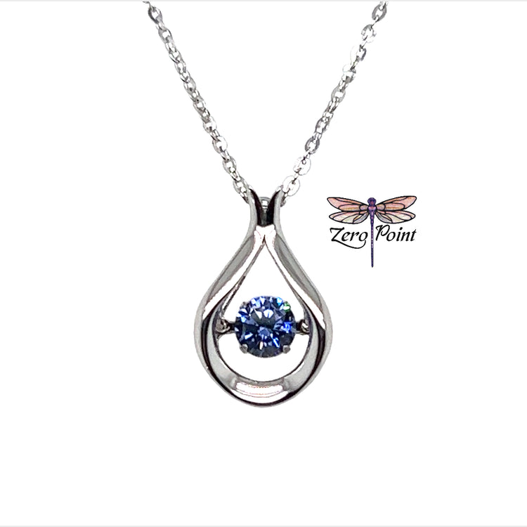 CZ Dancing Stone Pendant - Zero Point Crystals