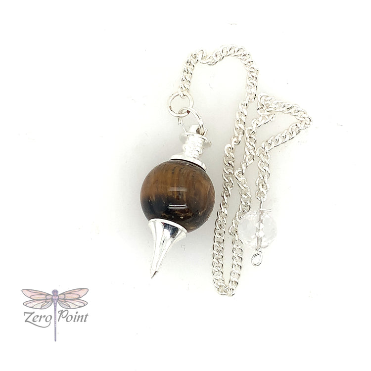Natural Stone Ball Pendulum - Zero Point Crystals