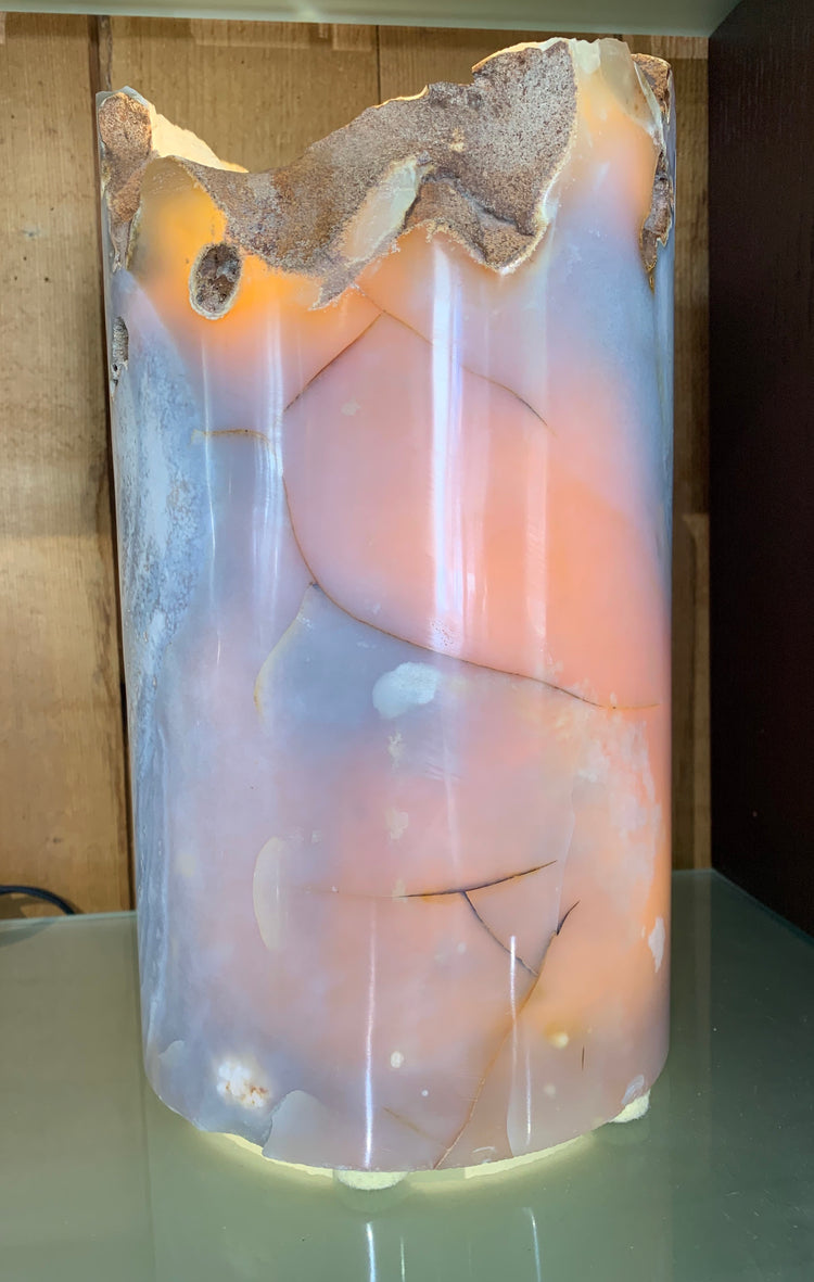 Flower Agate Lamp - Zero Point Crystals