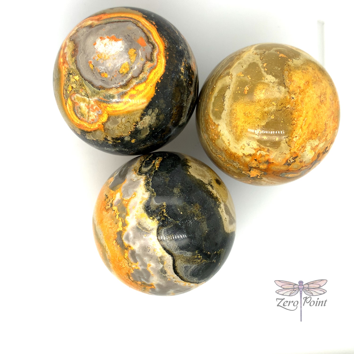 Bumblebee Jasper Sphere - Zero Point Crystals