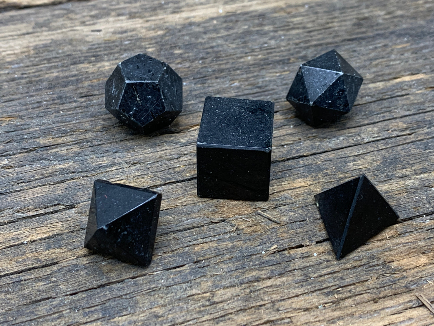 Platonic Solids - 5pc - Zero Point Crystals