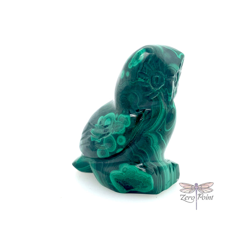 Malachite Owl - Zero Point Crystals
