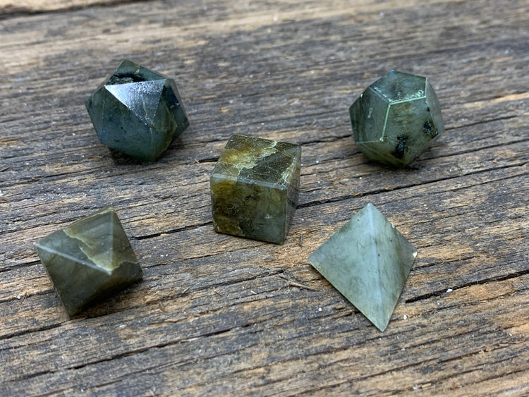 Platonic Solids - 5pc - Zero Point Crystals