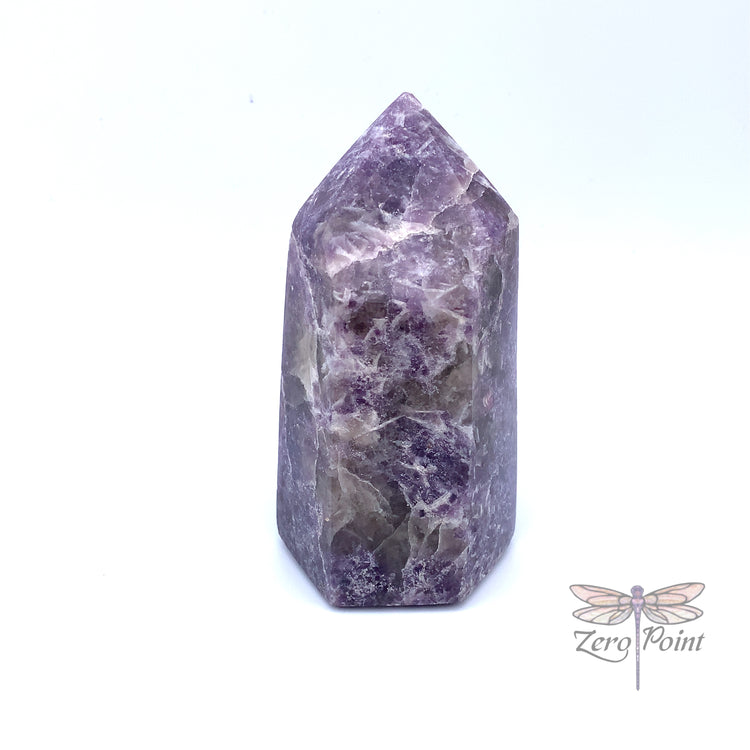Lepidolite Obelisk - Zero Point Crystals