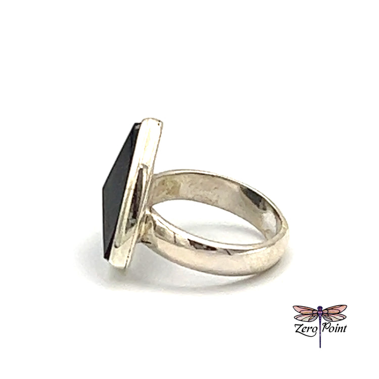Black Tourmaline Ring - Zero Point Crystals