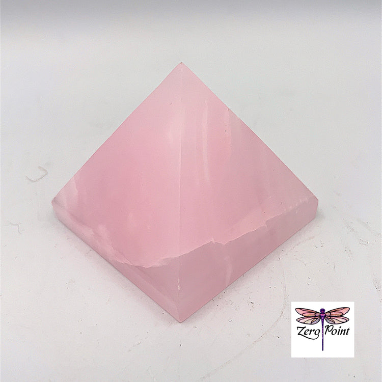 Pink Calcite Pyramid - Zero Point Crystals