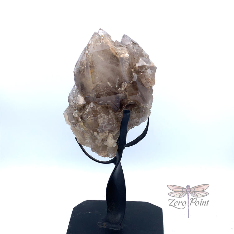 Elestial Quartz on stand 11.75" - Zero Point Crystals