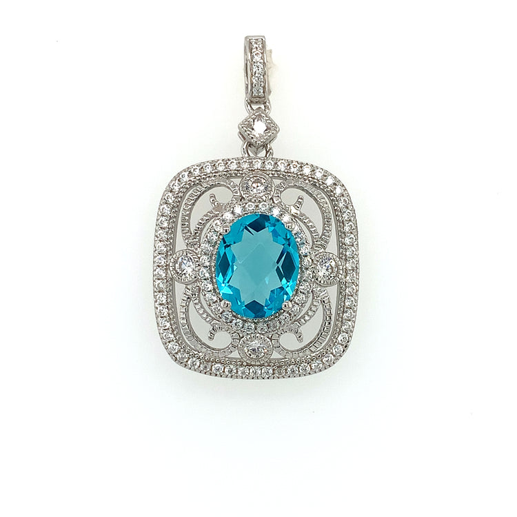 Helenite Filigree Pendant - Zero Point Crystals