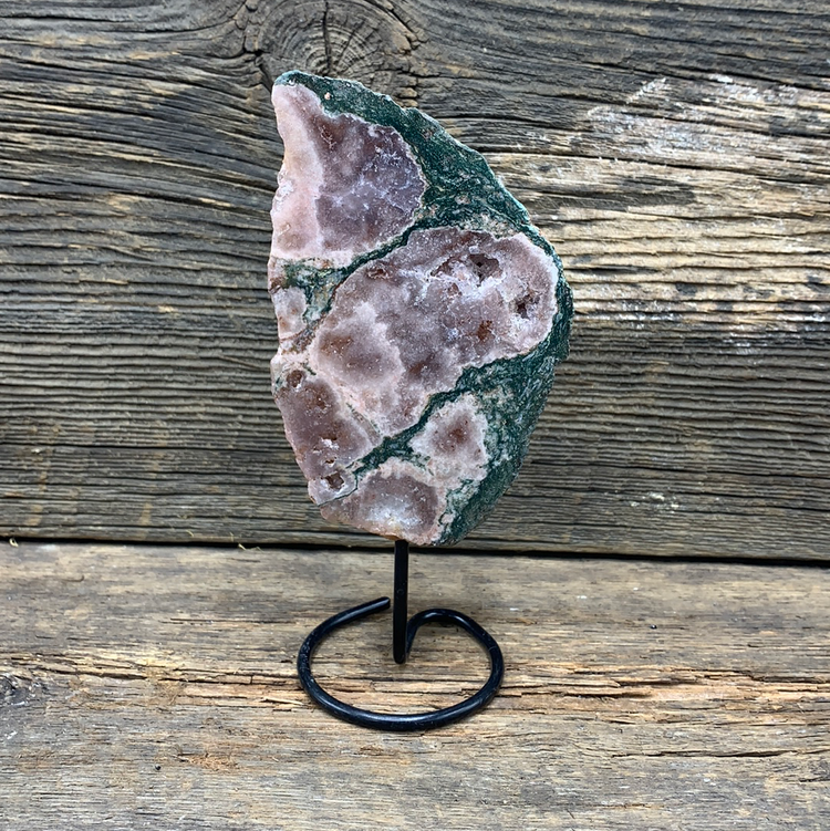 Rose Amethyst on Stand - Zero Point Crystals