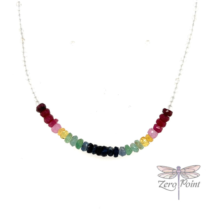 Microbead Chakra Necklace - Zero Point Crystals