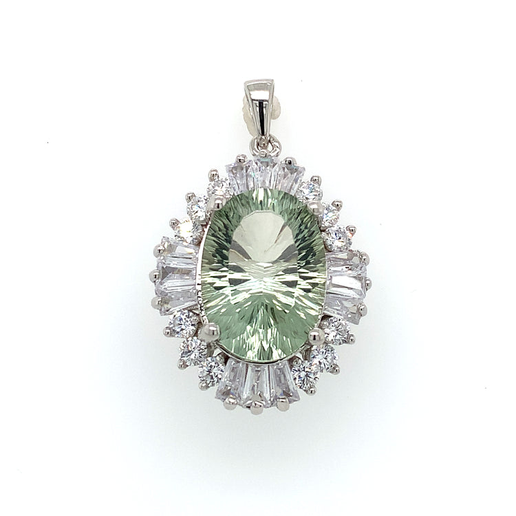 Prasiolite Pendant - Zero Point Crystals