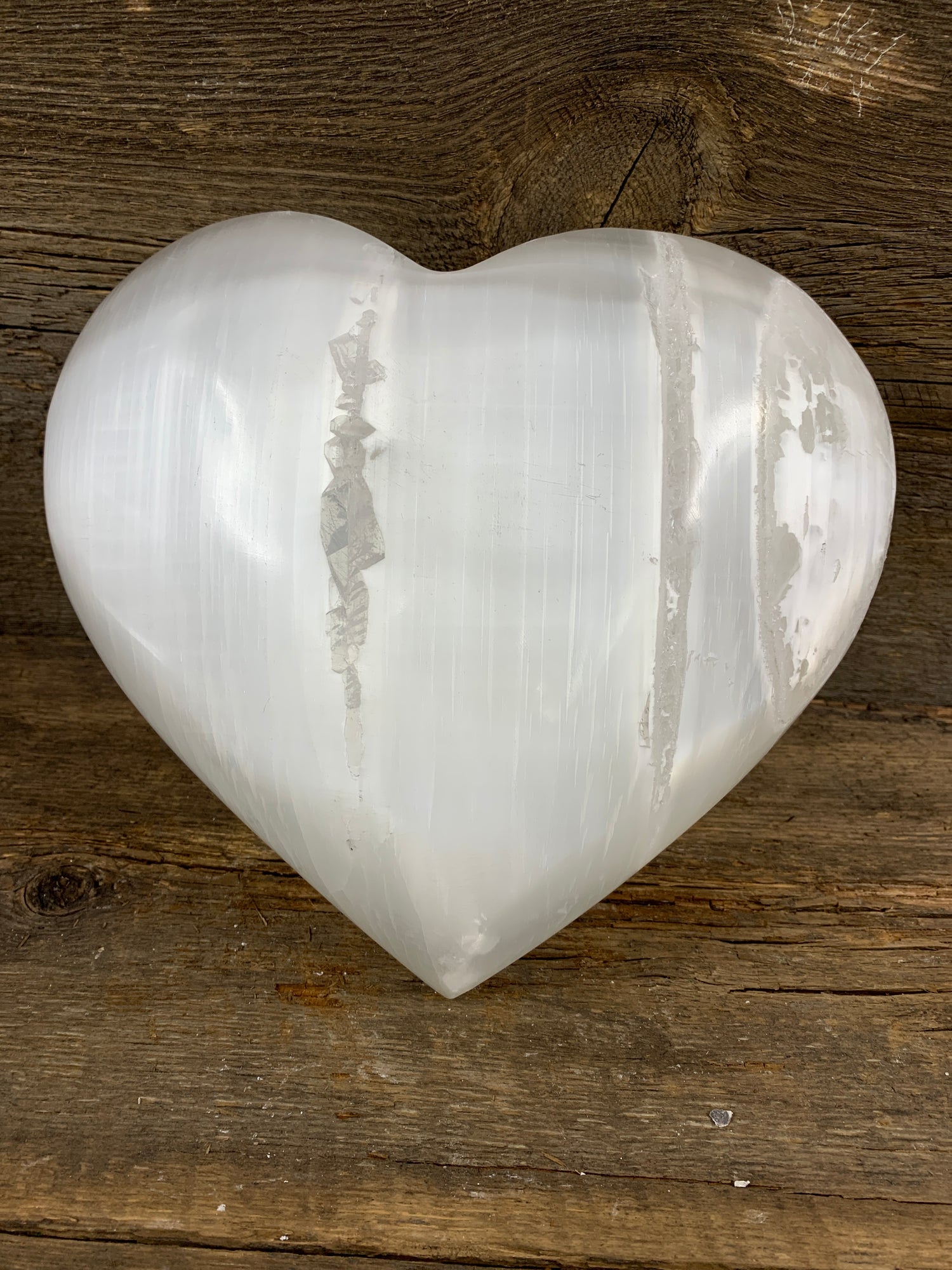 Selenite Heart - Zero Point Crystals