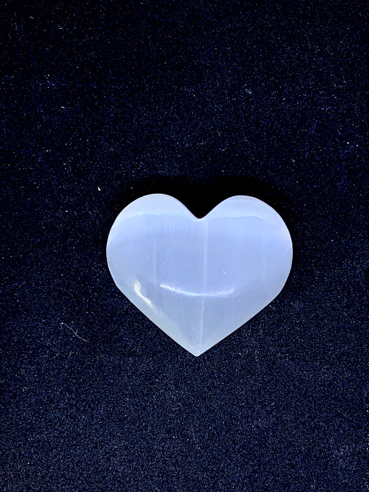 Selenite Heart - Zero Point Crystals