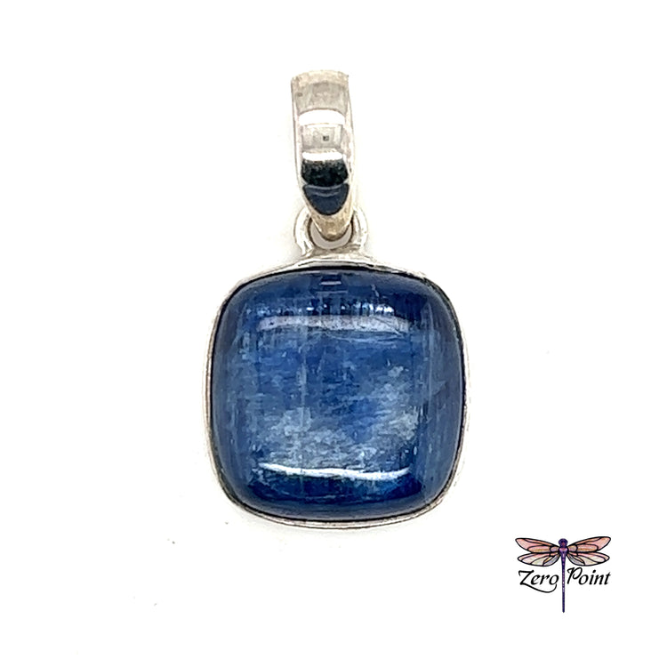 Blue Kyanite Square Pendant - Zero Point Crystals