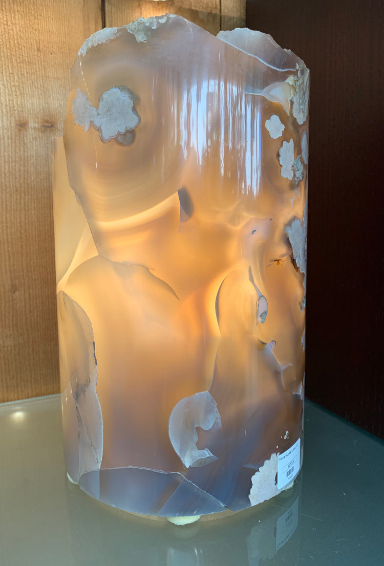 Flower Agate Lamp - Zero Point Crystals
