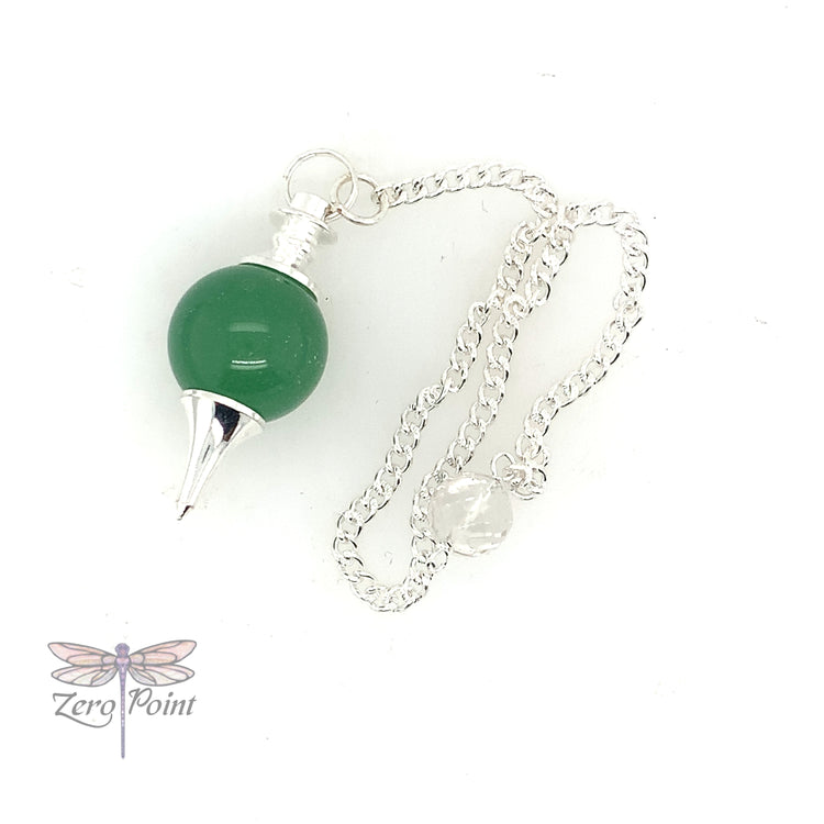 Natural Stone Ball Pendulum - Zero Point Crystals