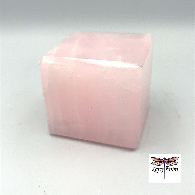 Pink Calcite Cube - Zero Point Crystals