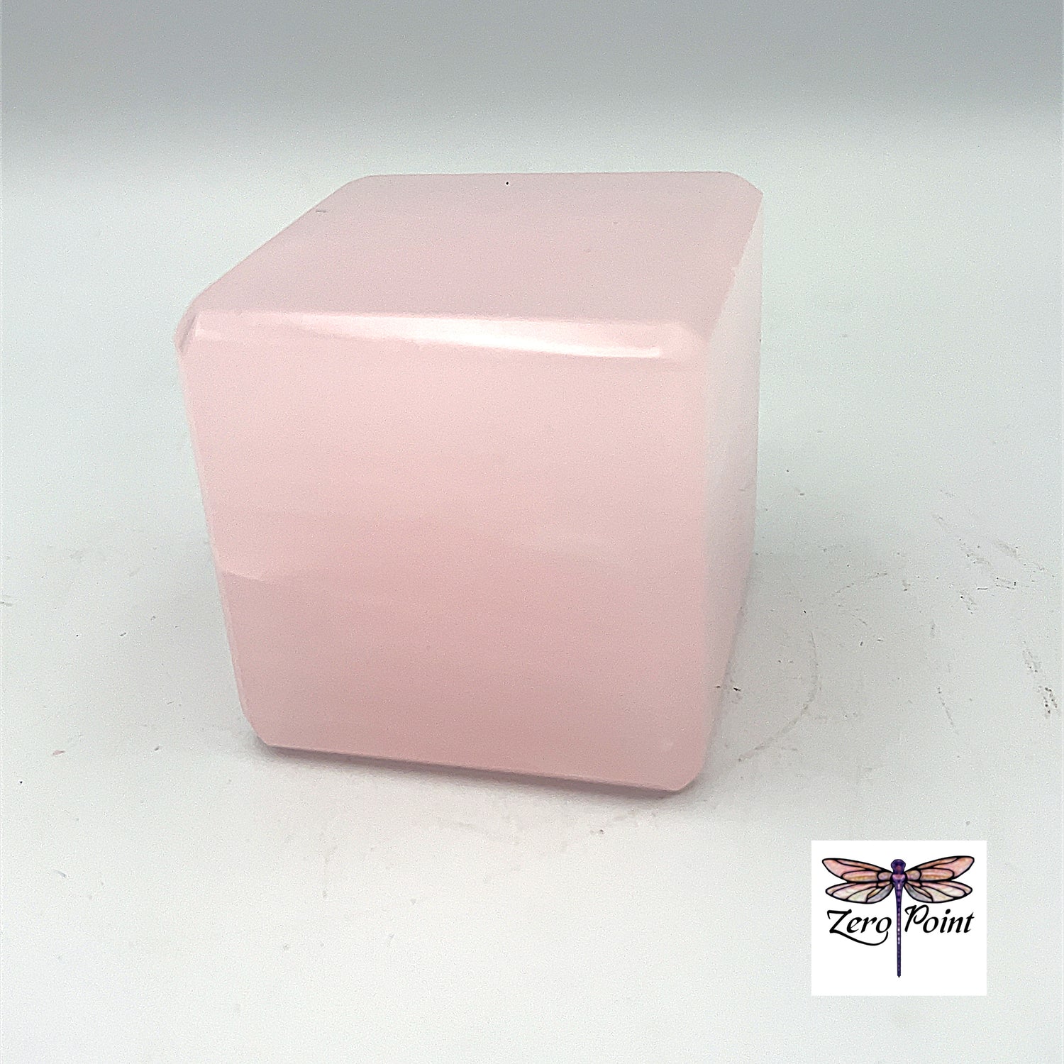 Pink Calcite Cube - Zero Point Crystals