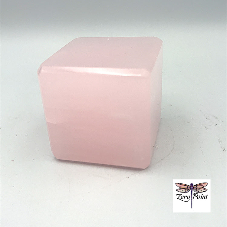 Pink Calcite Cube - Zero Point Crystals