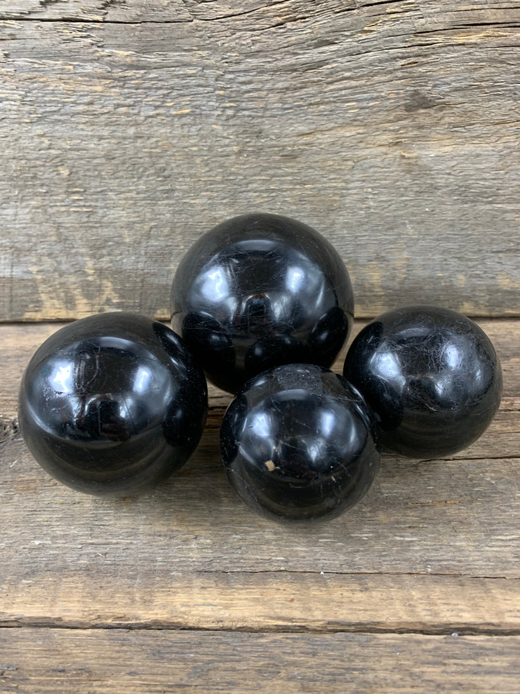 Black Tourmaline Sphere - Zero Point Crystals