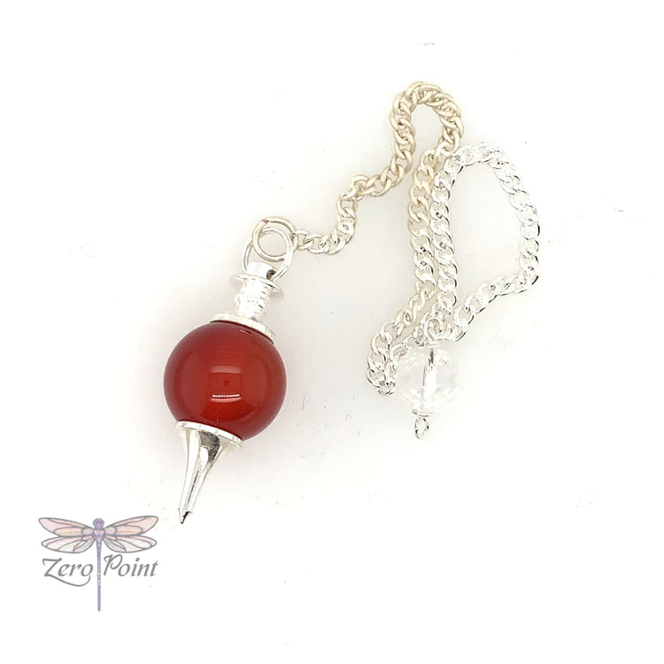 Natural Stone Ball Pendulum - Zero Point Crystals