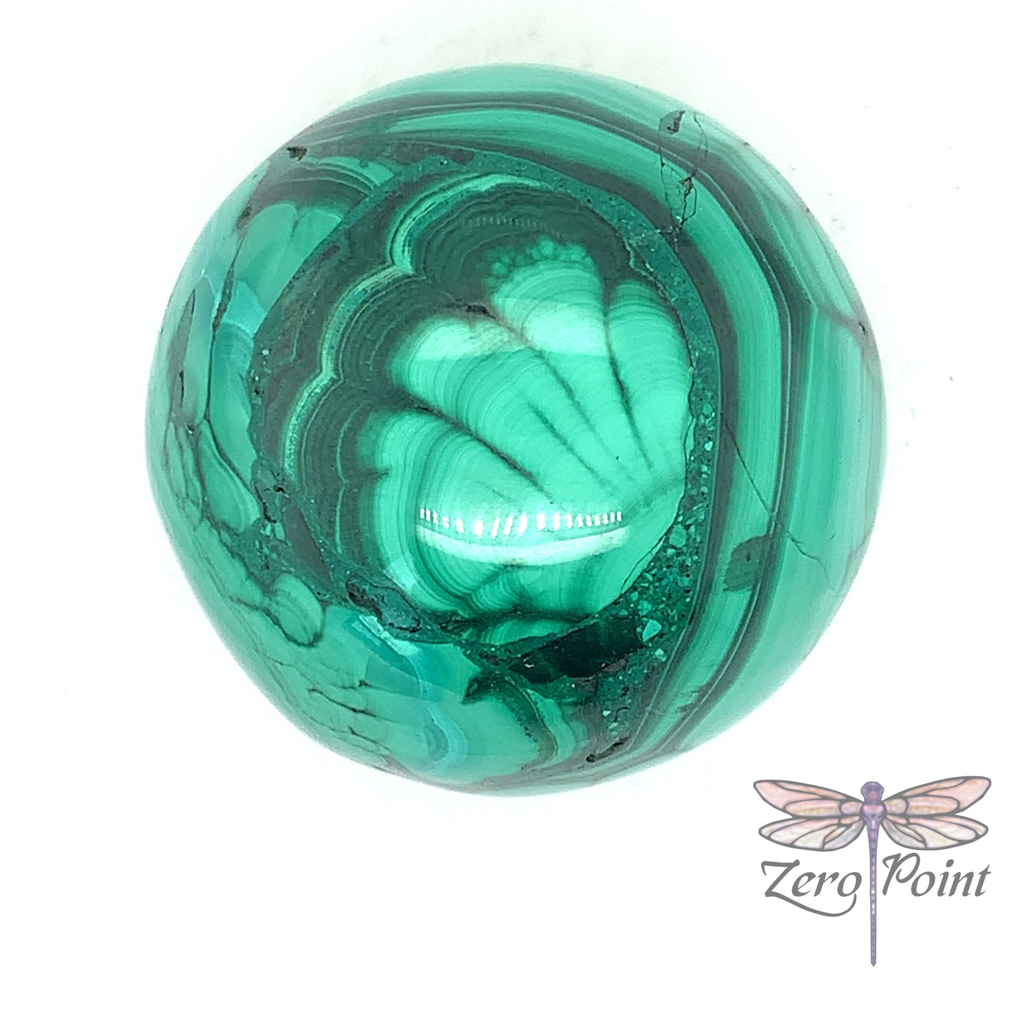 Malachite Sphere 40mm - Zero Point Crystals