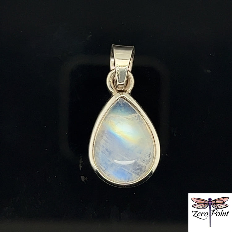 Moonstone Pear Pendant 4024 - Zero Point Crystals