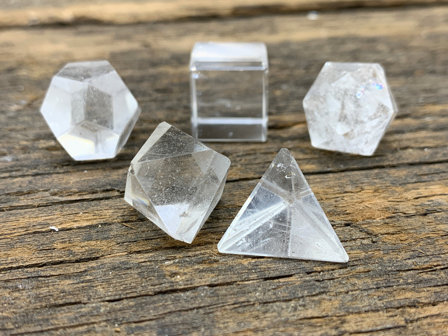 Platonic Solids - 5pc - Zero Point Crystals