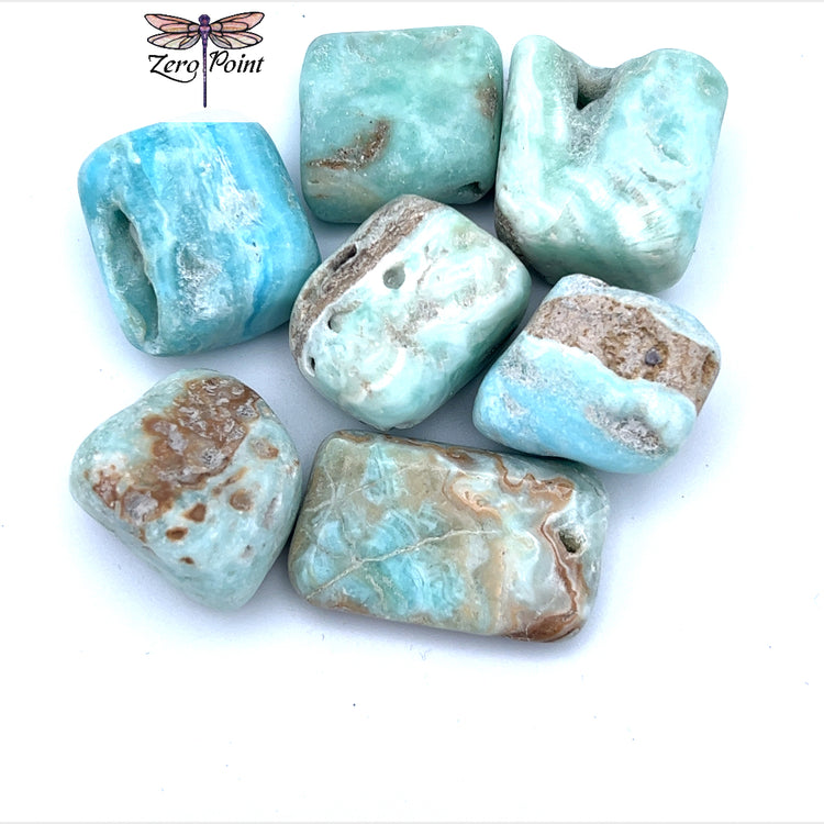 Tumbled Blue Aragonite - Zero Point Crystals
