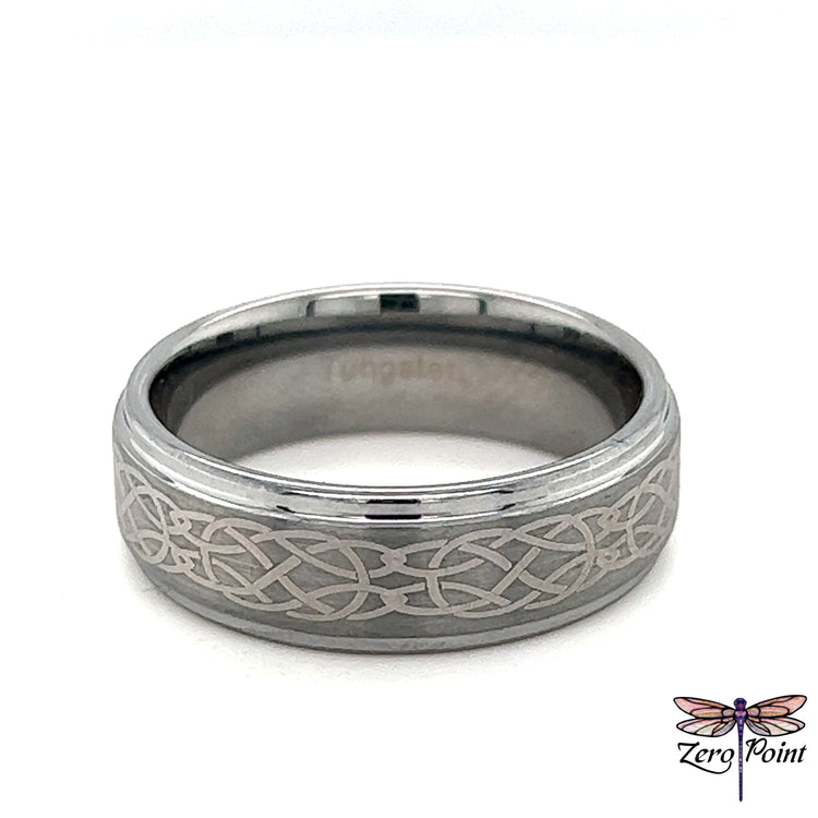 Tungsten Carbide Celtic Ring - Zero Point Crystals