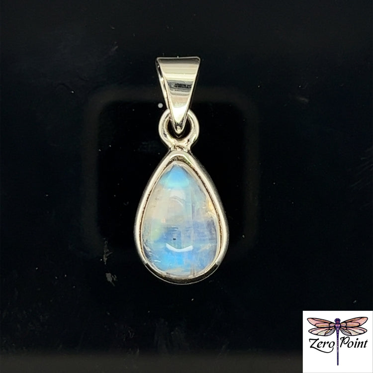 Moonstone Pear Pendant 4024 - Zero Point Crystals