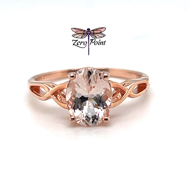 Morganite Oval Ring