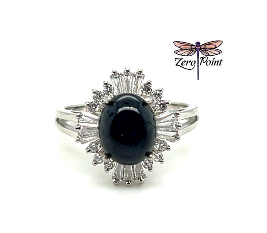 Blue Star Sapphire Ring  7620