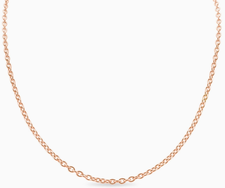 Stainless Steel Loop Chain Necklace - Zero Point Crystals