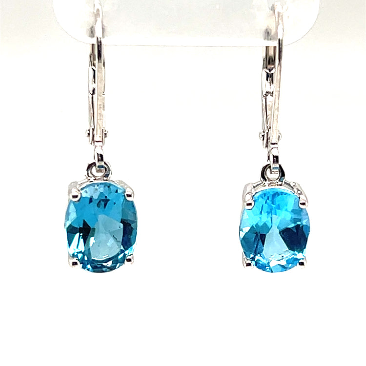 Blue Topaz Earrings 09L
