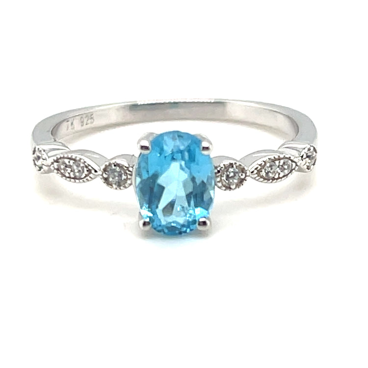Blue Topaz Ring 72S
