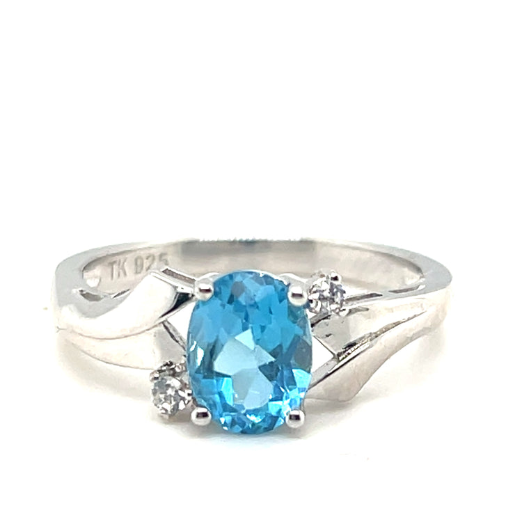 Blue Topaz Ring 65S