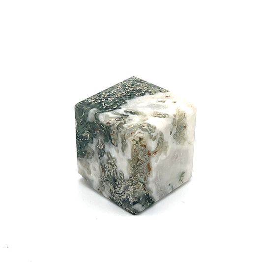 Moss Agate 3cm Cube
