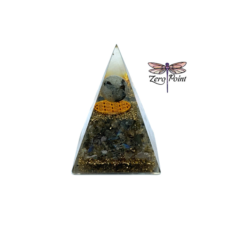 Orgonite Pyramid 4" - Zero Point Crystals