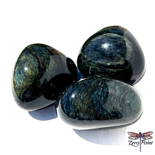 Velvet Rainbow Obsidian Pebble 3765 - Zero Point Crystals