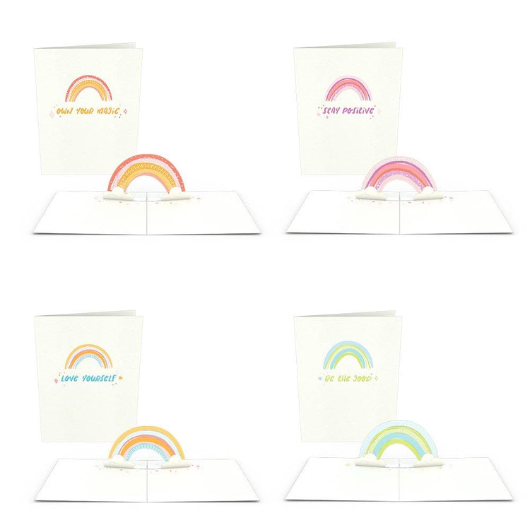 Rainbow Pop Up Note Crads - Zero Point Crystals