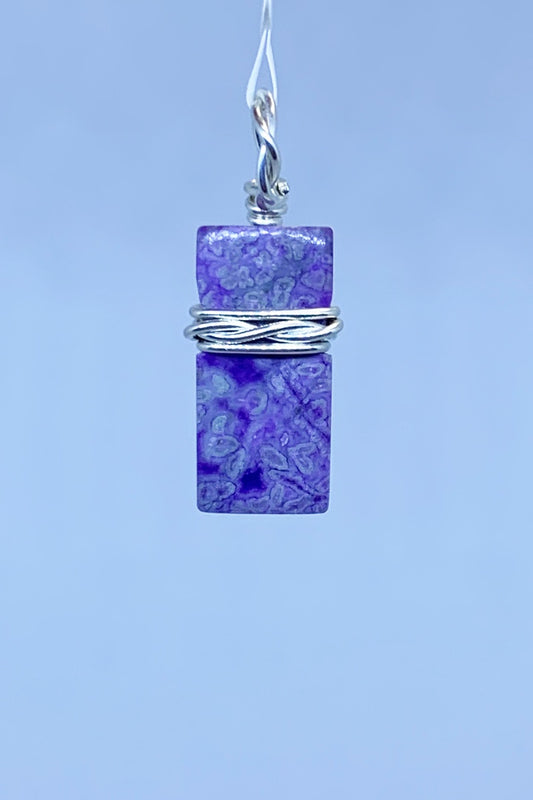 Sugilite Wire Wrap Pendant - Zero Point Crystals