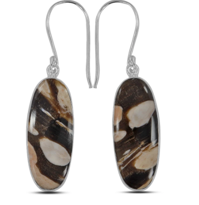 Peanut Wood Earrings - Zero Point Crystals