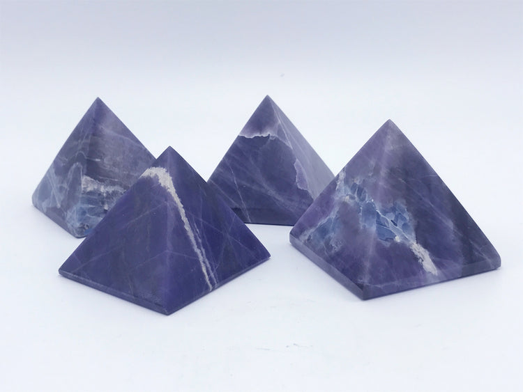 Violet Flame Opal Pyramid 2.5" - Zero Point Crystals